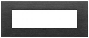 22657.13 Рамка Eikon EXE Черный сатиновый 7-модульная Vimar фото