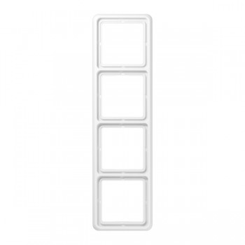 CD584WUWW Рамка CD Ударопрочная Белый 4-постовая Jung фото