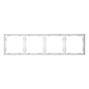 Рамка на 4 поста, белый матовый Voltum S70 VLS100402 фото