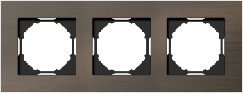 Рамка 3-я, бронзовый алюминий Donel A07 NATURAL DEN213BRA фото