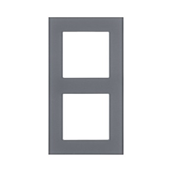 Рамка 2-кратная стекло серый Kollinger Asthetik AS2GY фото