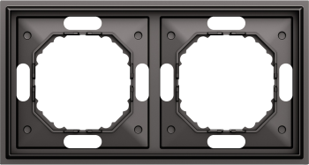 Рамка 2-я, матовый титан Donel S08 Podium DS21245 фото