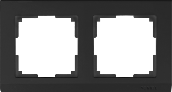 W0021808 Рамка на 2 поста (черный) Stark Werkel a050923 фото