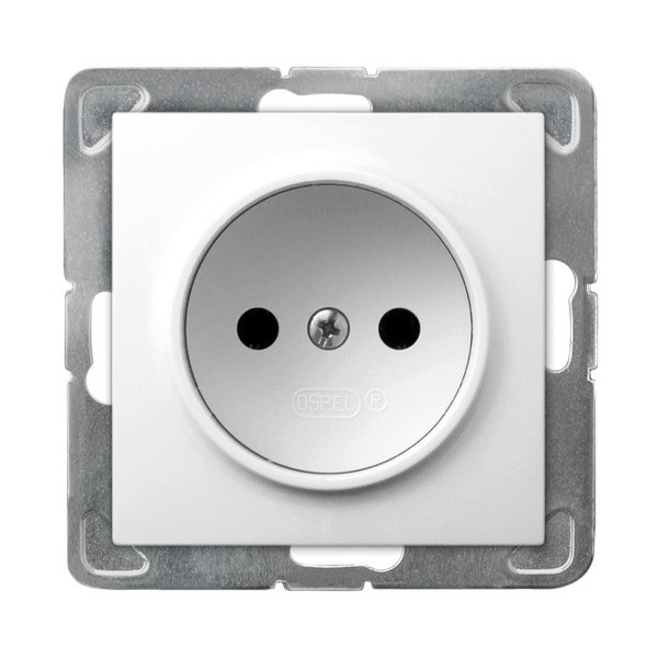 

Ospel Impresja Белый Розетка 1-я б/з, без рамки GP-1Y/m/00, Impresja GP-1Y/m/00