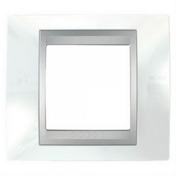 MGU66.002.092 Рамка Unica Top Нордик / Алюминий 1-постовая Schneider Electric фото