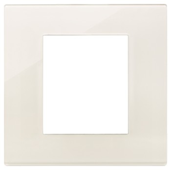 Рамка Reflex 2 модуля бежевый глянцевый Canvas, пластмасса Vimar Linea 30642.41 фото