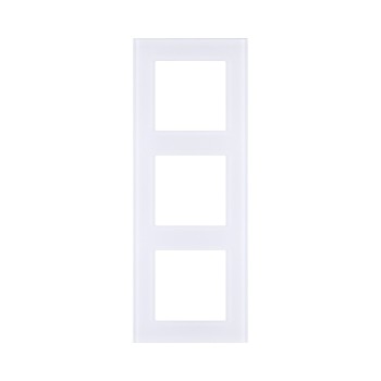 Рамка 3-кратная стекло белый Kollinger Asthetik AS3WH фото