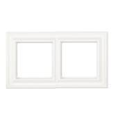 EPD482WWM Рамка термопласт; белый матовый 2-постовая Jung фото