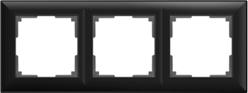 W0032208 Рамка на 3 поста (черный матовый) Fiore Werkel a051026 a051026 фото