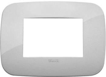 19683.89 Рамка Arke Round Серебро 3-модульная Vimar фото