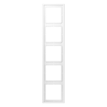 LS985WWM LS 990 Рамка 5 поста. дюропласт. белый матовый Jung фото