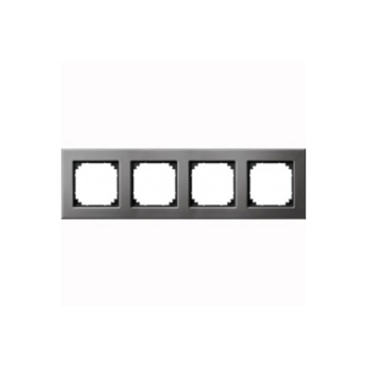 

MTN403414 Рамка M-Elegance Серый родий 4-постовая Merten, M-Elegance MTN403414