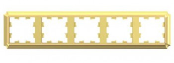 5-постовая рамка ЗОЛОТО Systeme Electric (Schneider Electric) AtlasDesign Antique ATN101605 фото