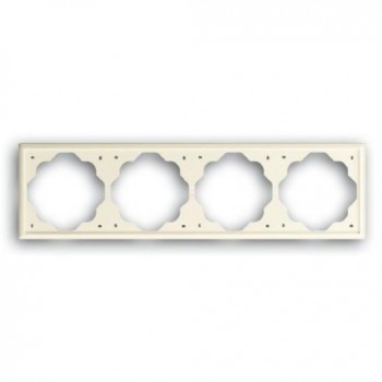 Рамка 4-постовая, слоновая кость ABB Impuls 1724-72 фото