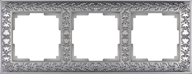 

WL07-Frame-03 Рамка на 3 поста (матовый хром) Antik Werkel a046427, Antik WL07-Frame-03 a046427