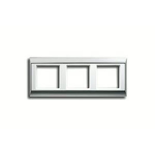 

AP583ALWW Рамка A Plus Алюминий / Белый 3-постовая Jung, A Plus AP583ALWW