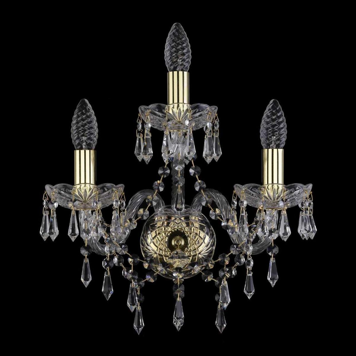 

Бра Bohemia Ivele 1403B/2+1/141/G, Золотой, 1403B Gold 1403B/2+1/141/G
