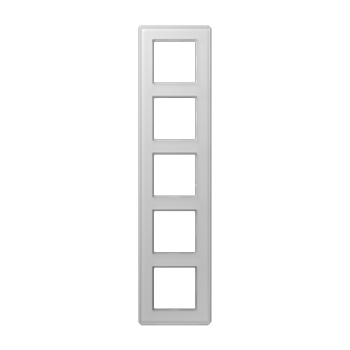 AV585GLMWW Рамка A VIVA стекло цвет белый 5-постовая Jung фото