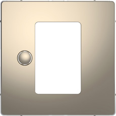 

MTN5775-6050 D-life центральная накладка для сенсорного термостата, никель Merten, D-Life MTN5775-6050