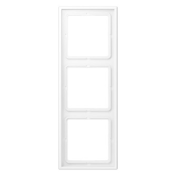 LS983WWM LS 990 Рамка 3 поста. дюропласт. белый матовый Jung фото