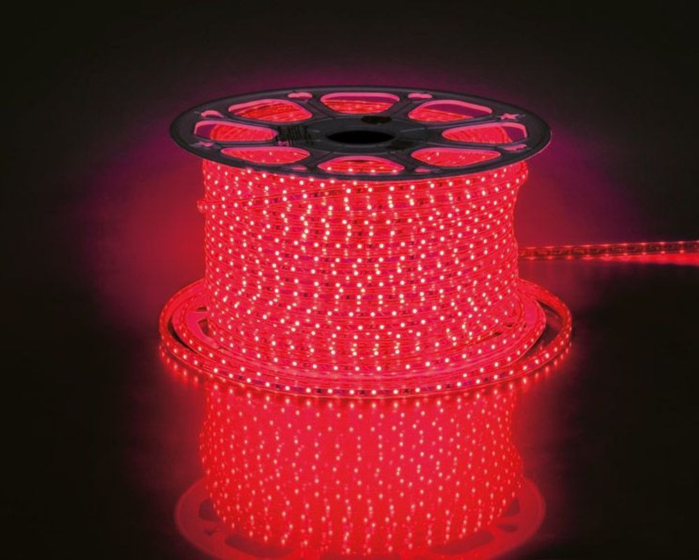 

Лента светодиодная 60SMD(2835)/m 4.4W/m 230V 100m Feron 26239, Красный, 26239