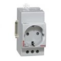 

004285 Розетка на ДИН-рейку - 10/16 A - 250 В~ - 2К+З - немецкий стандарт Legrand, 004285