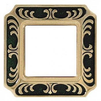 FD01351NEEN Рамка Smalto Italiano Siena Черный 1-постовая Fede фото