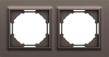 Рамка 2-я, мокко Donel A07 WAVE DEW21253 фото