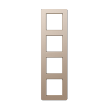 AF584BFCH Рамка A flow шампань 4-постовая Jung фото