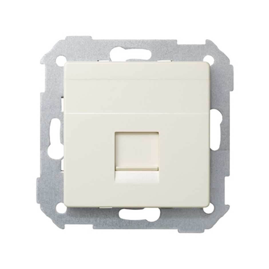

82005-31 Адаптер со шторками на 1 коннектор UTP (RJ45), FTP (RJ45), RJ12, AMP, S82, S82N, S82 Detail, слонова Simon, 82005-31
