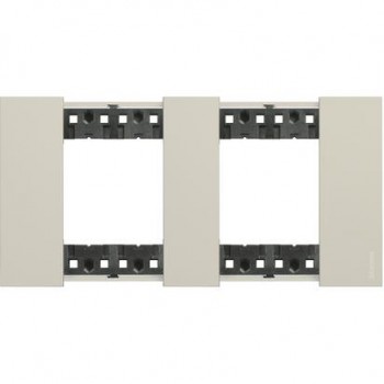 KA4802M2KM Рамка Bticino Living Now Бежевый 2+2-модульная фото