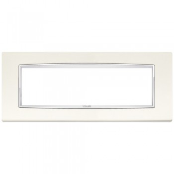 20657.C01 Рамка Eikon Chrome Classica Арктический белый 7 модулей Vimar фото