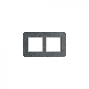 10126020 Рамка Q.7 Бетон 2-постовая Berker фото