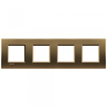 LNA4802M4BZ Рамка LivingLight Квадрат Бронза 2+2+2+2 модуля Bticino фото