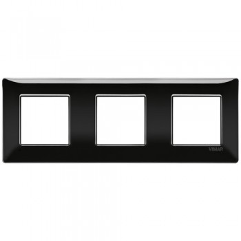 14644.05 Рамка Plana Черный 6 модулей Vimar фото