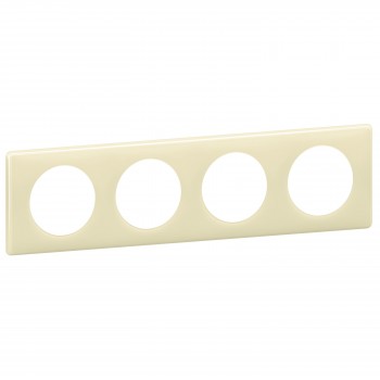 066624 Рамка Celiane Классика Слоновая кость глянец 4-постовая Legrand фото