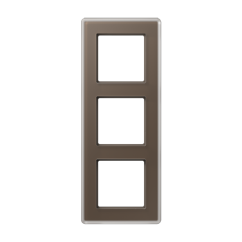 Рамка 3-ная, стекло цвет мокко Jung A VIVA  AV583GLMMO фото