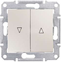 

SDN1300147 Выкл. д\жалюзи эл.блок, бежевый Schneider Electric, Sedna SDN1300147