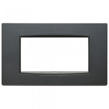 20654.15 Рамка Eikon Total Look антрацит матовый 4 модуля Vimar фото