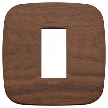 19671.51 Рамка Arke Round Орех 1 модуль Vimar фото