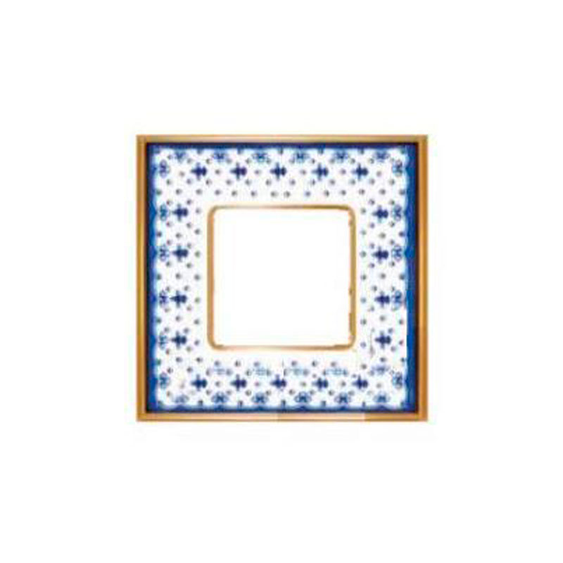 

FD01341AZOB Рамка Vintage Porcelain Голубой / Золото 1-постовая Fede, Vintage Porcelain FD01341AZOB