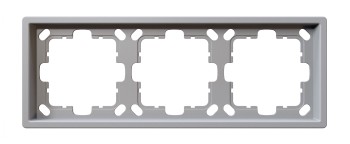 Рамка серия FD 3-постовая,  FD-Series Белый матовый (soft touch) Jasmart FD1003PWM фото