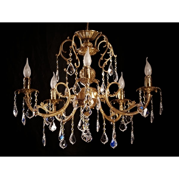 

Подвесная люстра 8888 8888/5 AB Leaf crystal Brizzi, Бронза, 8888 8888/5 AB Leaf crystal