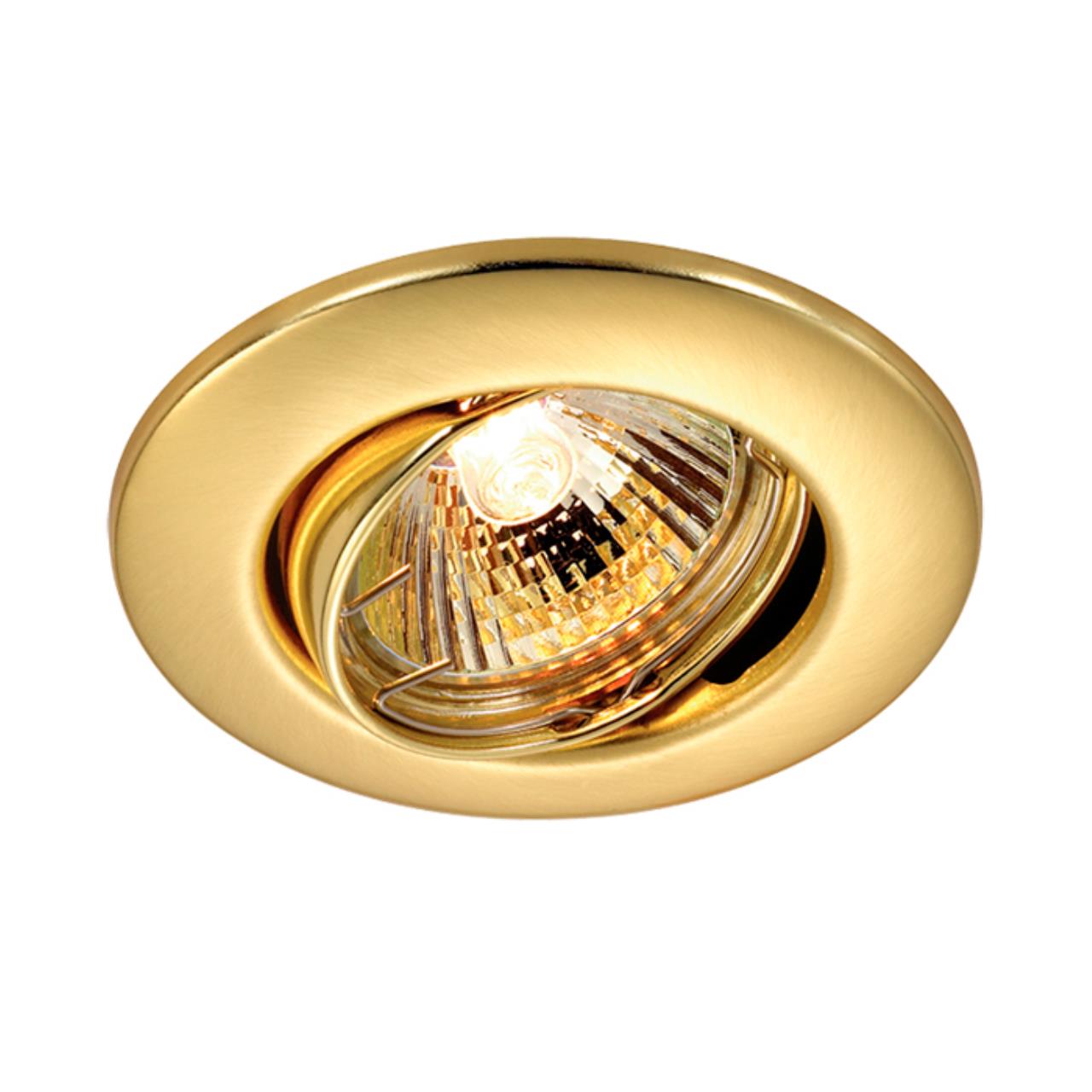 

Встраиваемый поворотный светильник Novotech Classic 369695, Золотой, Classic 369695