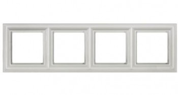 EPD484WW Рамка ECO Profi Deco Белый 4-постовая гор/верт. Jung фото