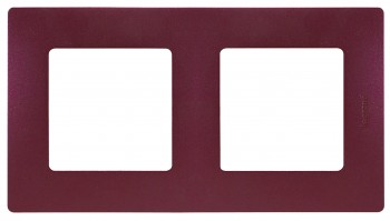 672562 Рамка Etika Сливовый 2-постовая Legrand фото