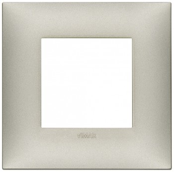 09662.22 Накладка Neve up на 2 модуля, никель матовый  Vimar фото