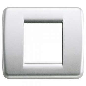 17093.21 Рамка Idea Rondo Серебро 2 модуля Vimar фото