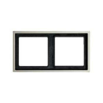 ES2982 Рамка LS 990 Нержавеющая сталь Edelstahl 2-постовая Jung фото