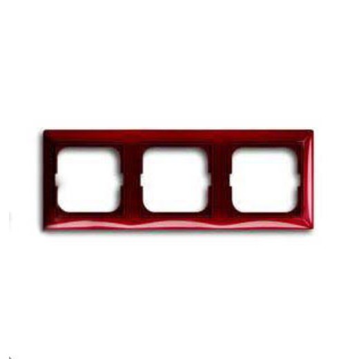 

2513-97-507 Рамка Basic 55 Foyer-red 3-постовая ABB, Basic 55 2513-97-507